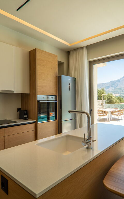 Villa Zen Chrysi: Kitchen