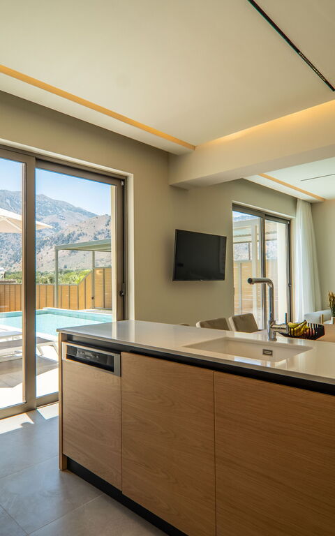 Villa Zen Chrysi: Kitchen