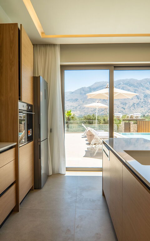 Villa Zen Chrysi: Kitchen