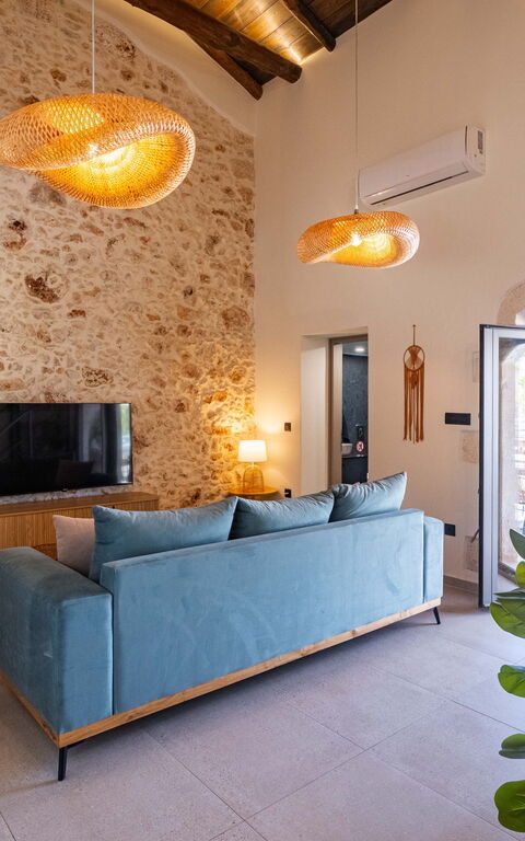 Villa Platon: Living Room