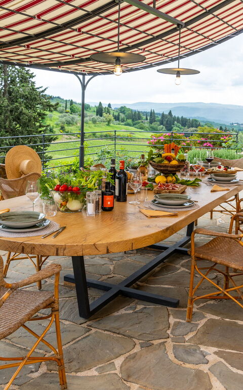 Villa Tenuta Casenuove: Balcony / Terrace / Patio, Building Exterior, Outdoor, Scenic View