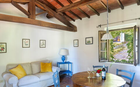 Accommodation Granaio: Living Room