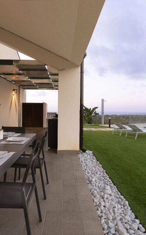 Villa Aversa: Balcony / Terrace / Patio, Building Exterior, Garden, Outdoor, Scenic View