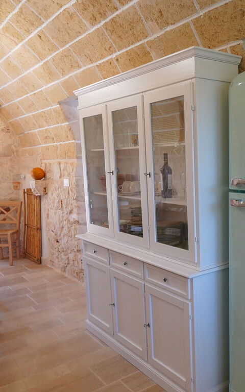 Trullo Samanta: Dining Room, Kitchen