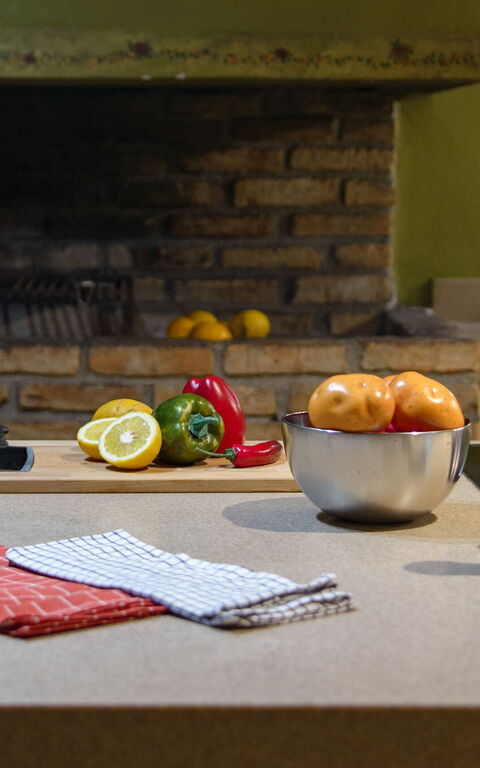 Villa Irida: Dining Room, Kitchen, Living Room