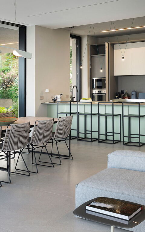 Villa Calypso: Dining Room, Kitchen, Living Room