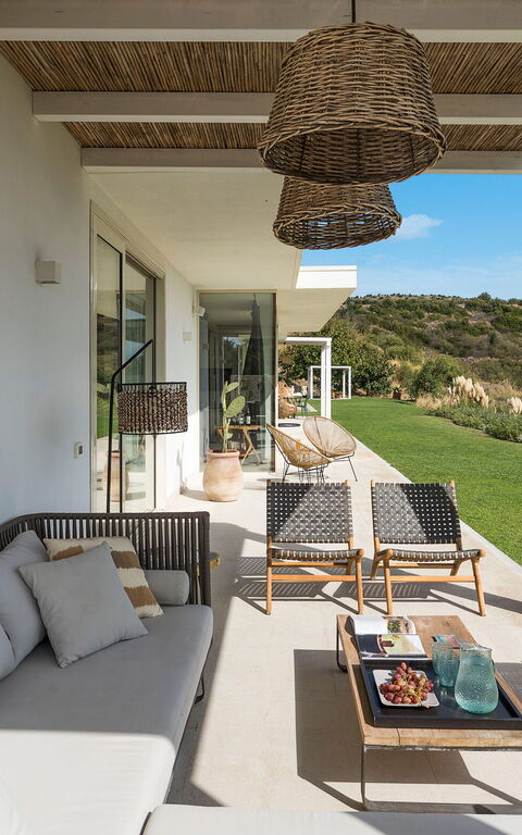 Villa Petite Afrique: Balcony / Terrace / Patio, Building Exterior, Garden, Outdoor