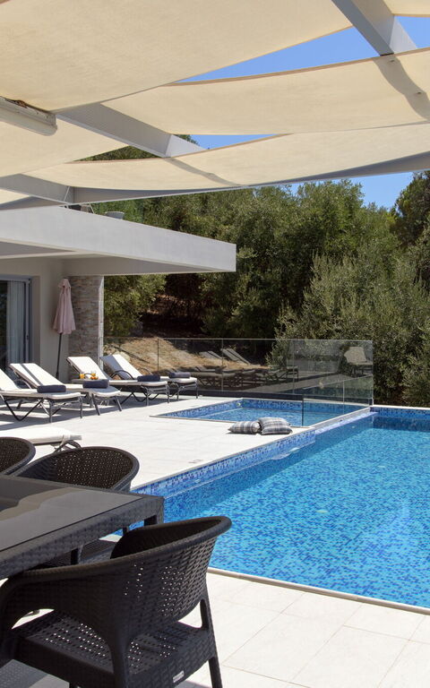 Villa Alkyoni: Balcony / Terrace / Patio, Building Exterior, Outdoor, Pool