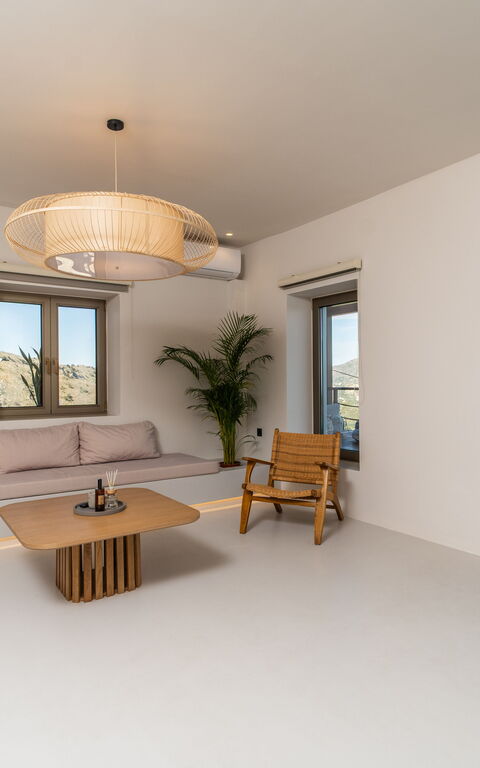 Lofos Horizon Villa: Living Room