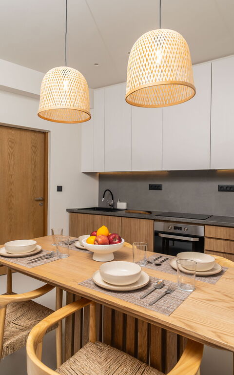 Lofos Horizon Villa: Dining Room, Kitchen