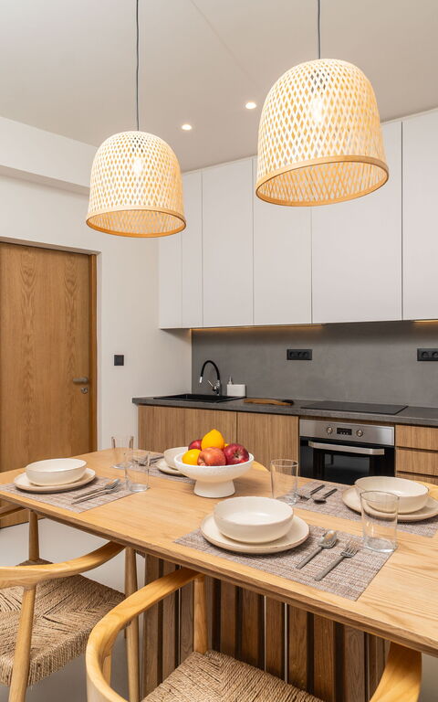 Lofos Horizon Villa: Dining Room, Kitchen