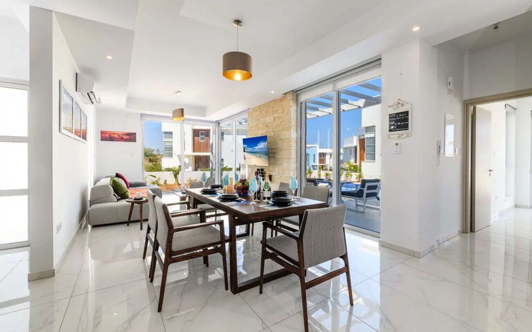 Mylos Lifestyle Seaview Villa #37: Dining Room, Kitchen, Living Room