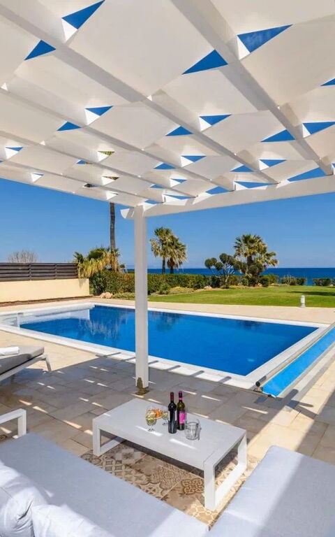 Royal Beachfront Villa: Building Exterior, Garden, Outdoor, Pool, Scenic View