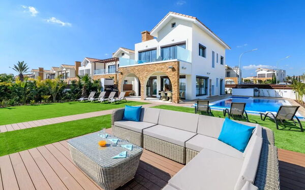 Serenity Seafront Villa: Building Exterior, Garden, Outdoor, Pool