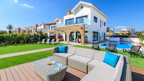 Serenity Seafront Villa: Building Exterior, Garden, Outdoor, Pool