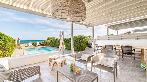 Aya Thekla Beach House: Balcony / Terrace / Patio, Building Exterior, Outdoor, Pool