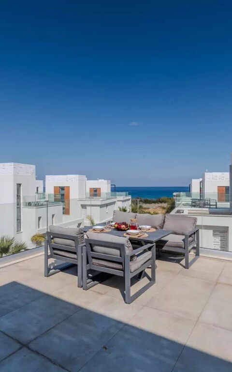 By the Beach - Aura Villa: Balcony / Terrace / Patio, Building Exterior, Outdoor