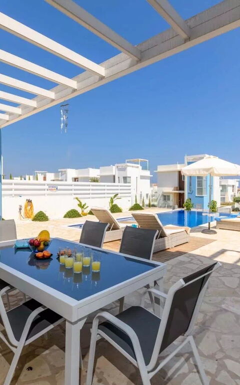 Mylos Lifestyle Seaview Villa #21: Balcony / Terrace / Patio, Building Exterior, Outdoor, Pool